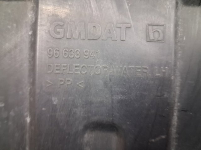 Захист двигуна, лівий 96633941 GM