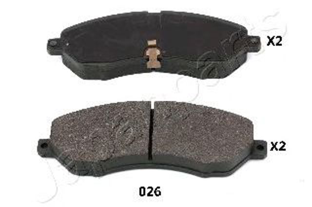 Колодки гальмівні дискові комплект PA026AF JAPANPARTS