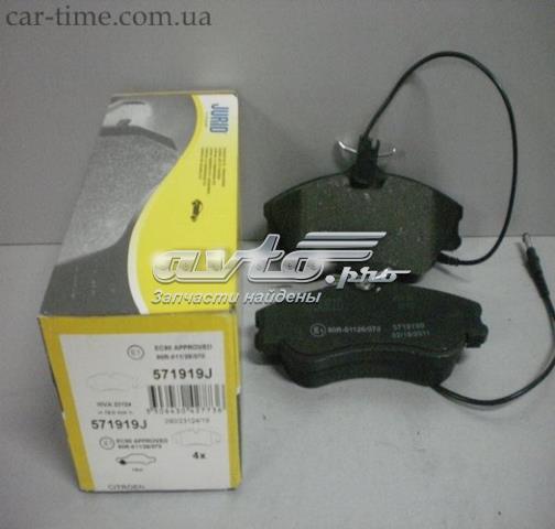 Колодки гальмівні дискові комплект 571919J BENDIX