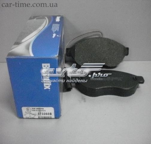 Колодки передні 573260B BENDIX