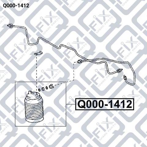 Пневмоподушка задня Q0001412 Q-FIX
