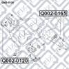 Подушка (опора) двигуна лів./прав. Q0020120 Q-FIX