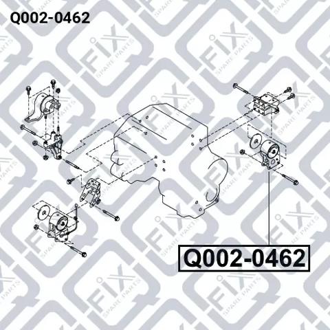 Задня опора двигуна Q0020462 Q-FIX