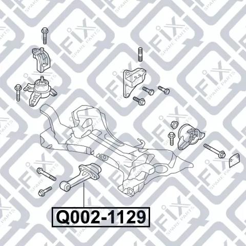 Подушка передньої опори двигуна Q0021129 Q-FIX