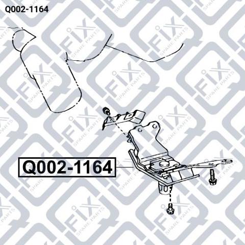 Подушка коробки передач Q0021164 Q-FIX