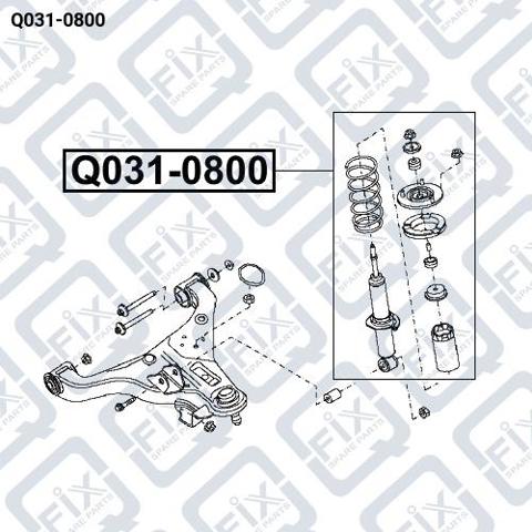 Амортизатор передній Q0310800 Q-FIX