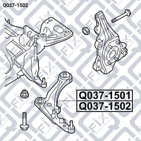 Правий важіль передній нижній підвіски Q0371502 Q-FIX