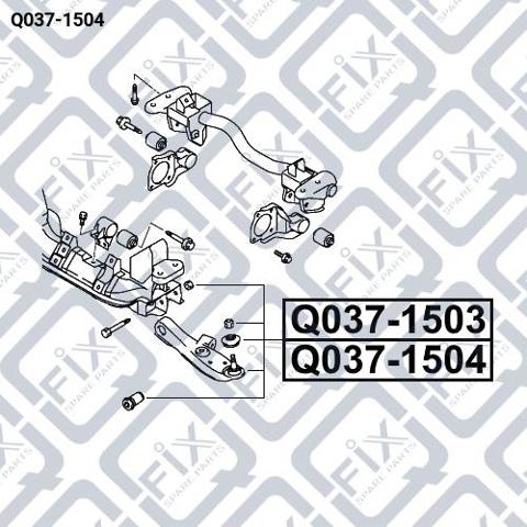 Правий важіль передній нижній підвіски Q0371504 Q-FIX