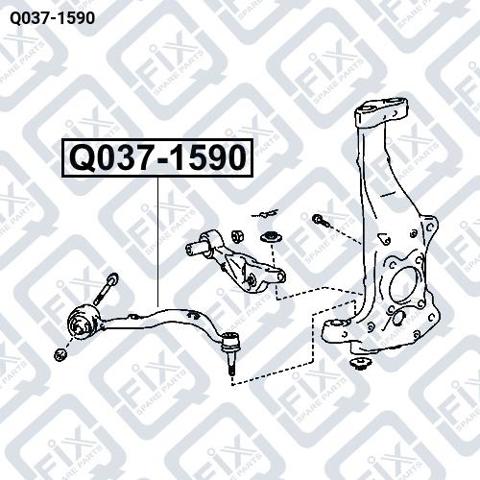 Важіль передній лівий Q0371590 Q-FIX
