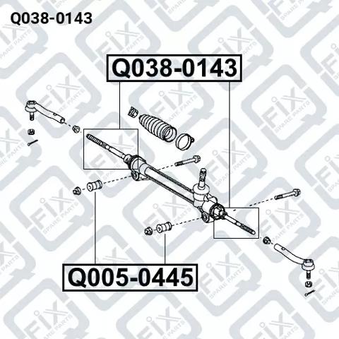Тяги кермові Q0380143 Q-FIX