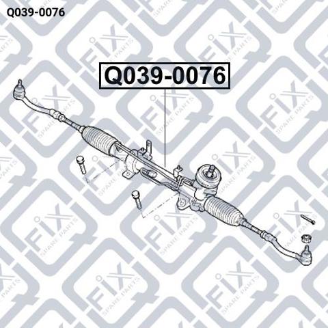 Рульова рейка Q0390076 Q-FIX