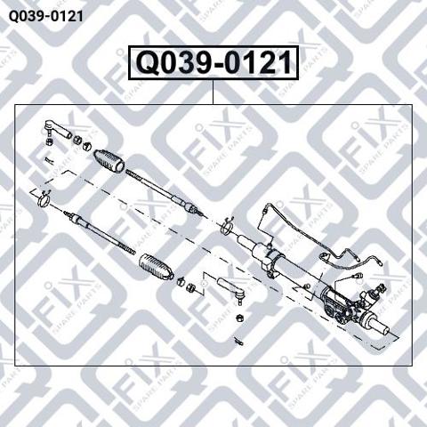 Рейковий рульовий механізм Q0390121 Q-FIX