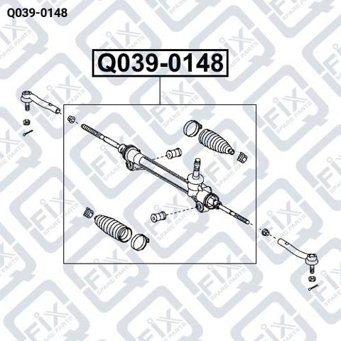 Рульова рейка Q0390148 Q-FIX