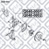 Цапфа - поворотний кулак передній, лівий Q0400001 Q-FIX