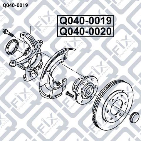 Кулак поворотний передній лівий Q0400019 Q-FIX