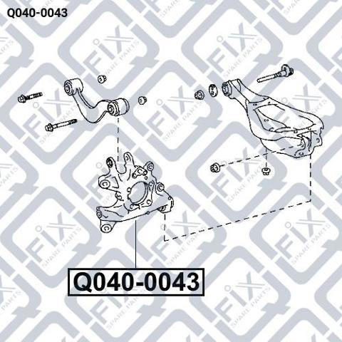 Кулак поворотний правий Q0400043 Q-FIX