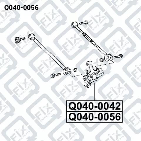 Цапфа поворотного кулака Q0400056 Q-FIX