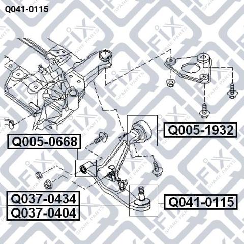 Кульові на авто Q0410115 Q-FIX