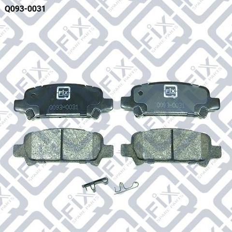 Колодки гальмові задні, дискові Q0930031 Q-FIX