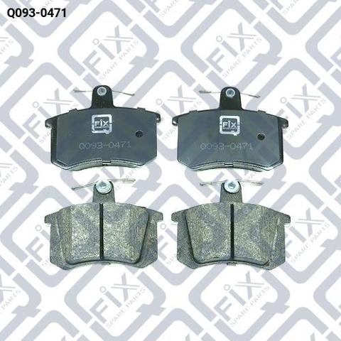 Задні гальмівні колодки Q0930471 Q-FIX