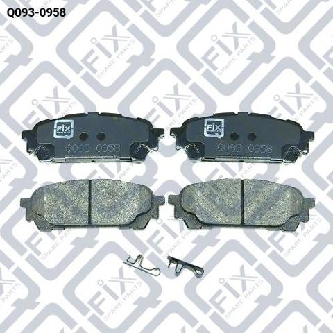 Задні гальмівні колодки Q0930958 Q-FIX