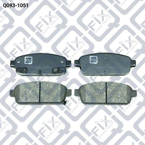 Колодки гальмівні задні, дискові Q0931051 Q-FIX