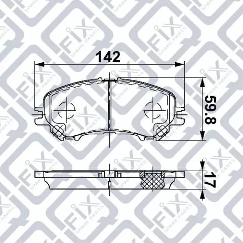 Колодки передні Q0931317 Q-FIX