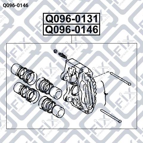 Супорт тормзной Q0960146 Q-FIX