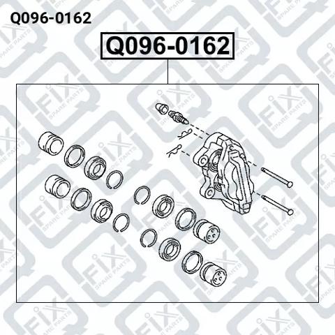 Супорт гальмівний, передній, лівий Q0960162 Q-FIX