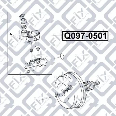 Циліндр гальмівний, головний Q0970501 Q-FIX