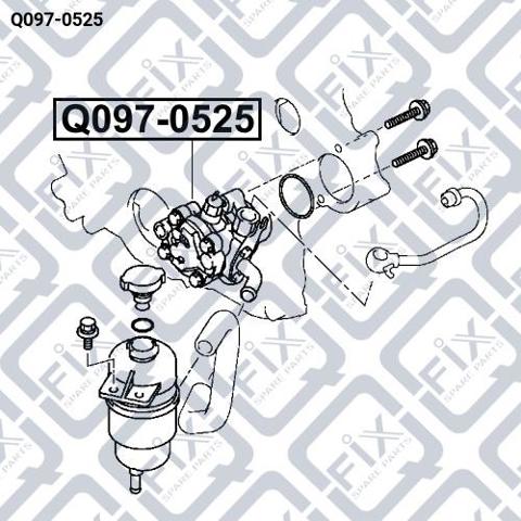 Насос гідропідсилювача керма Q0970525 Q-FIX