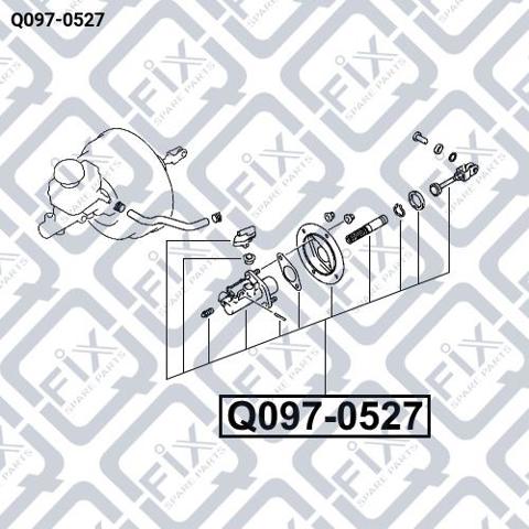 Циліндр зчеплення, головний Q0970527 Q-FIX