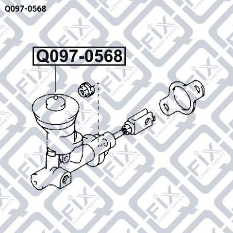 Циліндр зчеплення, головний Q0970568 Q-FIX