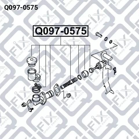 Циліндр зчеплення, головний Q0970575 Q-FIX