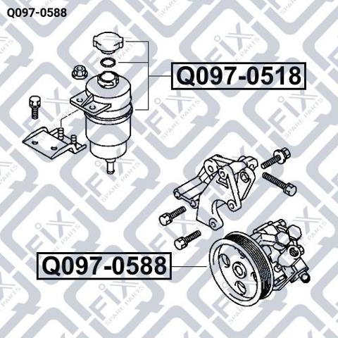 Насос гідропідсилювача керма Q0970588 Q-FIX