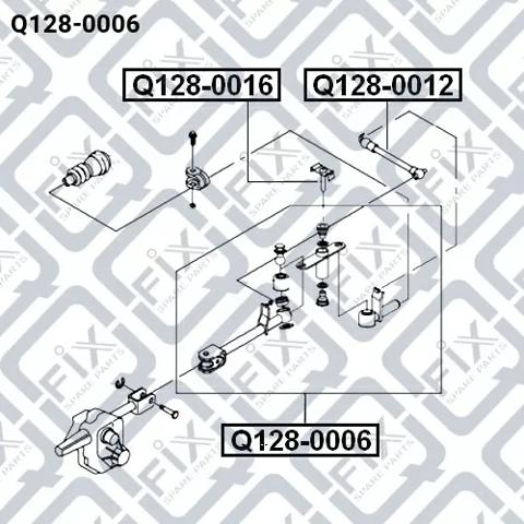 Кронштейн куліси КПП Q1280006 Q-FIX