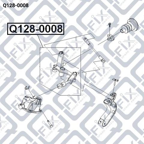 Селектор АКПП Q1280008 Q-FIX