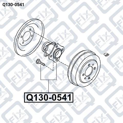Маточина задня Q1300541 Q-FIX