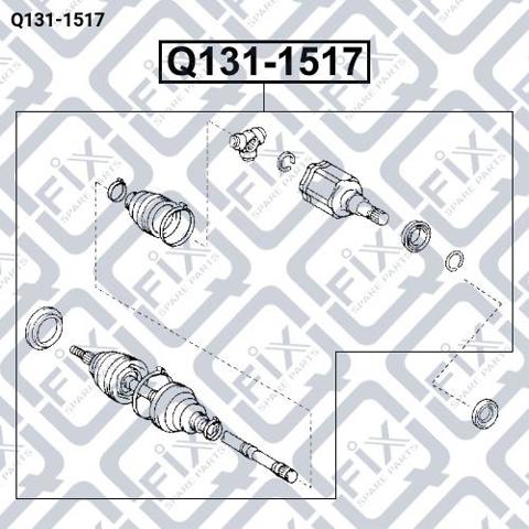 Вісь передня Q1311517 Q-FIX
