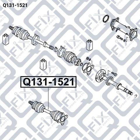 Привід передній правий Q1311521 Q-FIX