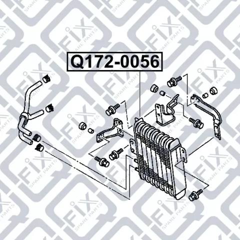 Радіатор охолодження, АКПП Q1720056 Q-FIX