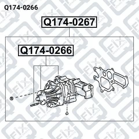 Помпа охолодження Q1740266 Q-FIX