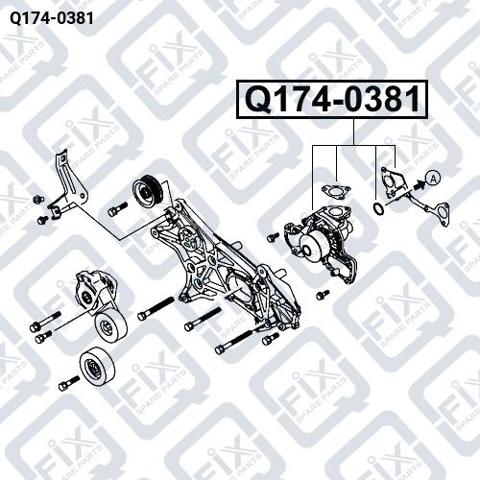 Насос охолодження Q1740381 Q-FIX