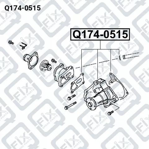 Насос охолоджуючої рідини Міцубісі Л200 III