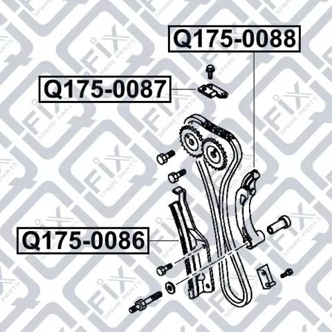 Башмак натягувача ланцюга ГРМ Q1750088 Q-FIX