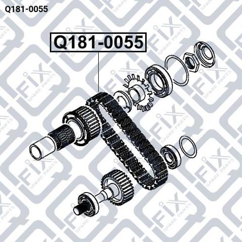 Ланцюг приводу раздатки Q1810055 Q-FIX