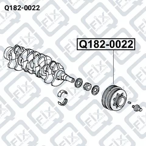 Демпферний шків колінвала Q1820022 Q-FIX