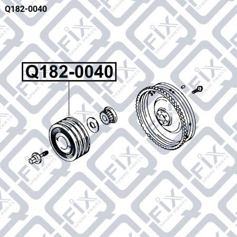 Шків колінвала Q1820040 Q-FIX