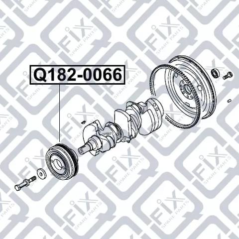 Шків колінвала (демпфер ) Q1820066 Q-FIX
