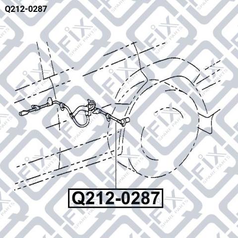 Датчик АБС (ABS) задній, лівий Q2120287 Q-FIX